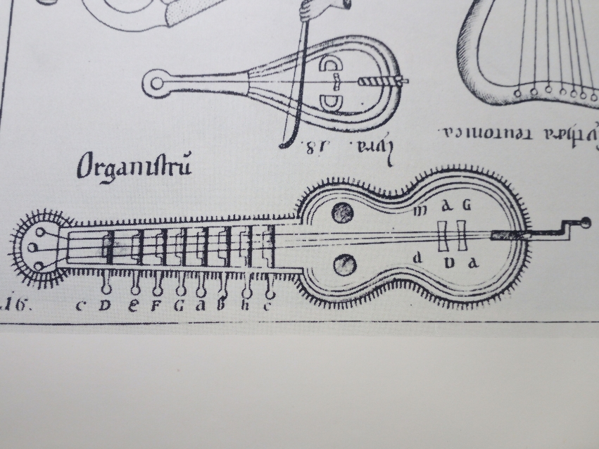 ORGANISTRUM and its MAGADA  in M.Gerbert&#039;s drawing